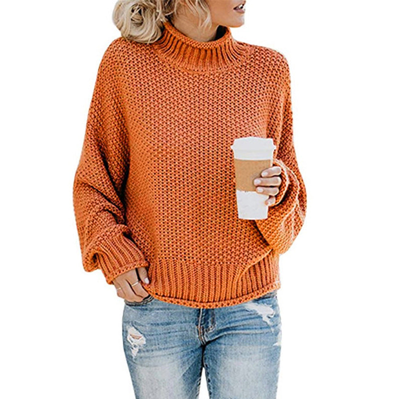 Jayla - Elegant Mock Neck Jumper